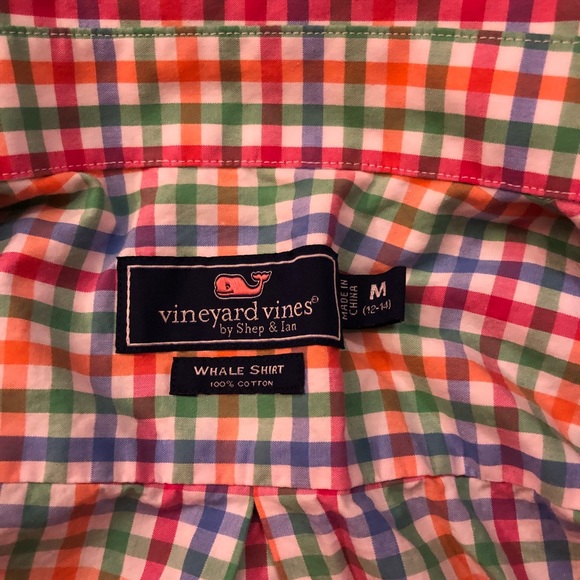 Vineyard Vines Boys Dress Shirt M 12-14 buttondown - Picture 2 of 4